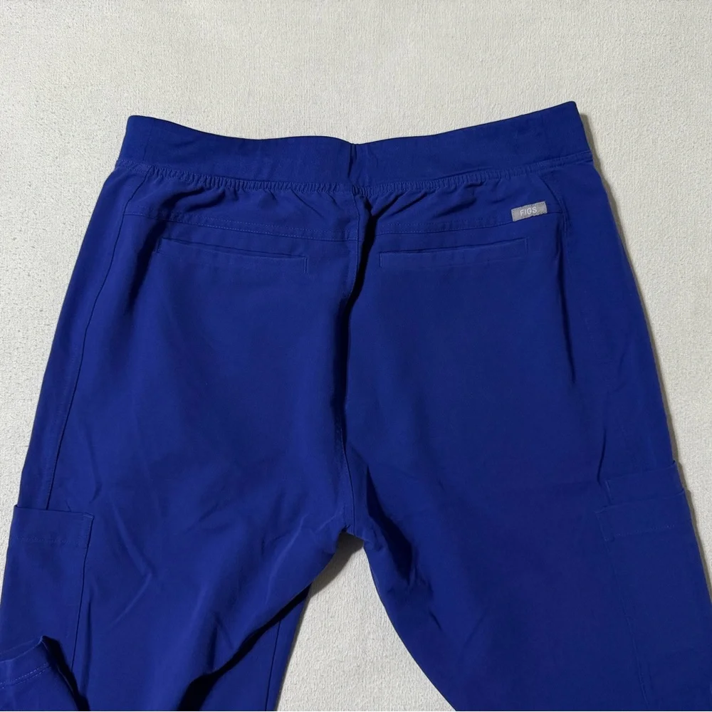 FIGS Axim Mens Large Cargo‎ Scrub Pants Technical Collection Royal Blue